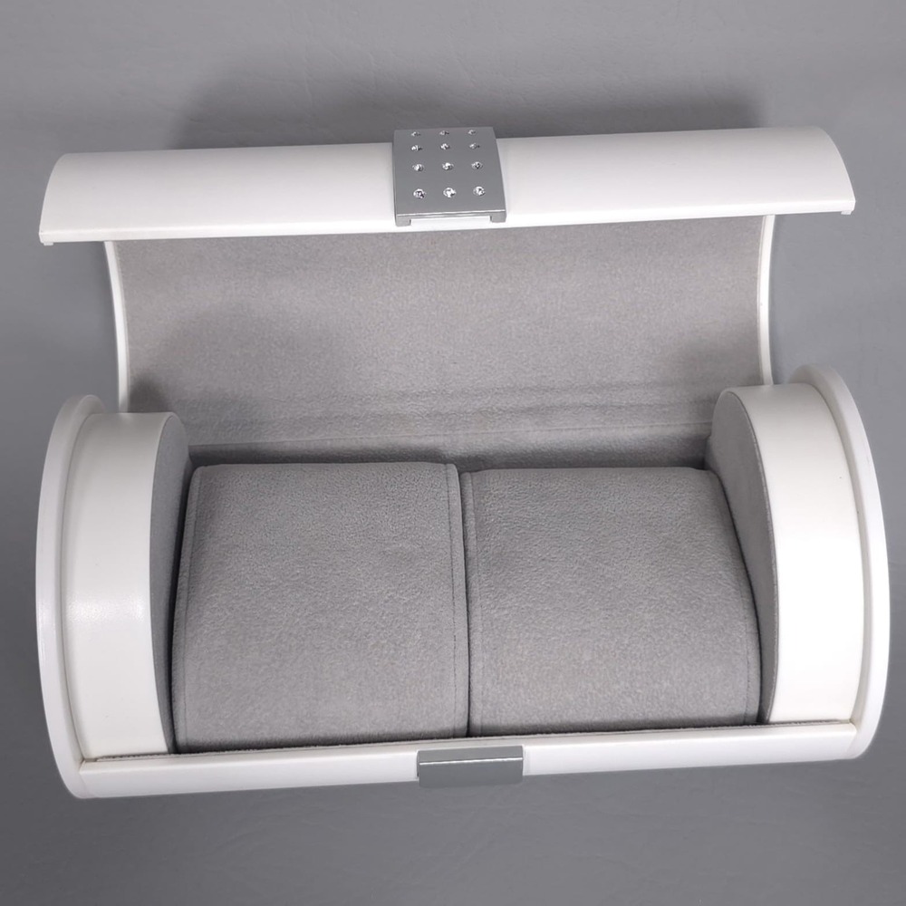 SWAROVSKI White Watch Holder‎ Box Travel Case Bracelet Storage Organizer - Picture 8 of 12